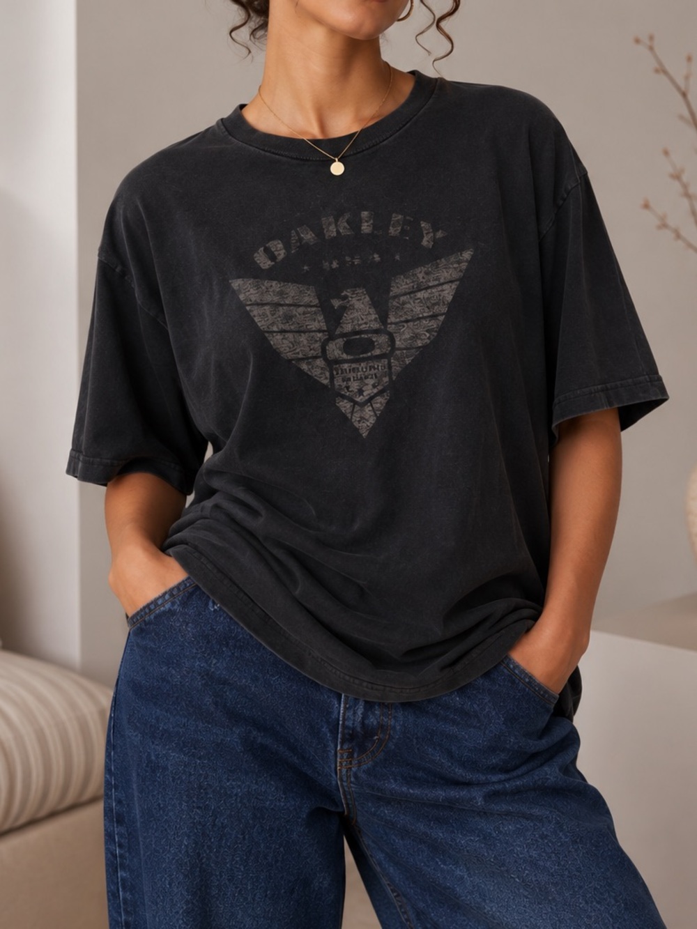 Oakley Men's Black Graphic Tee